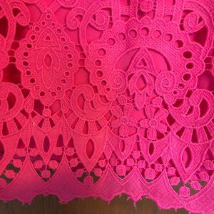 Eliza J eyelet lace pink cocktail dress